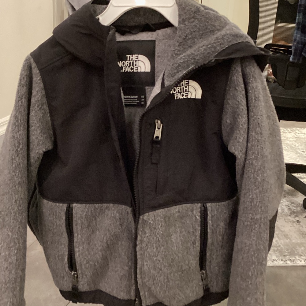 The North Face Kids Black and Gray Puffer Jacket